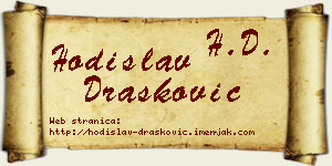 Hodislav Drašković vizit kartica